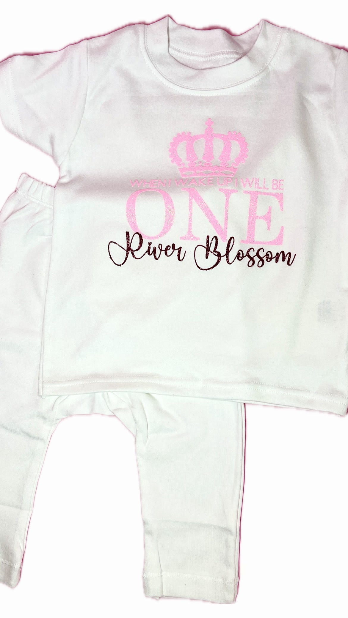 Personalised Ruffle Frill Pyjamas | Kids Sizing