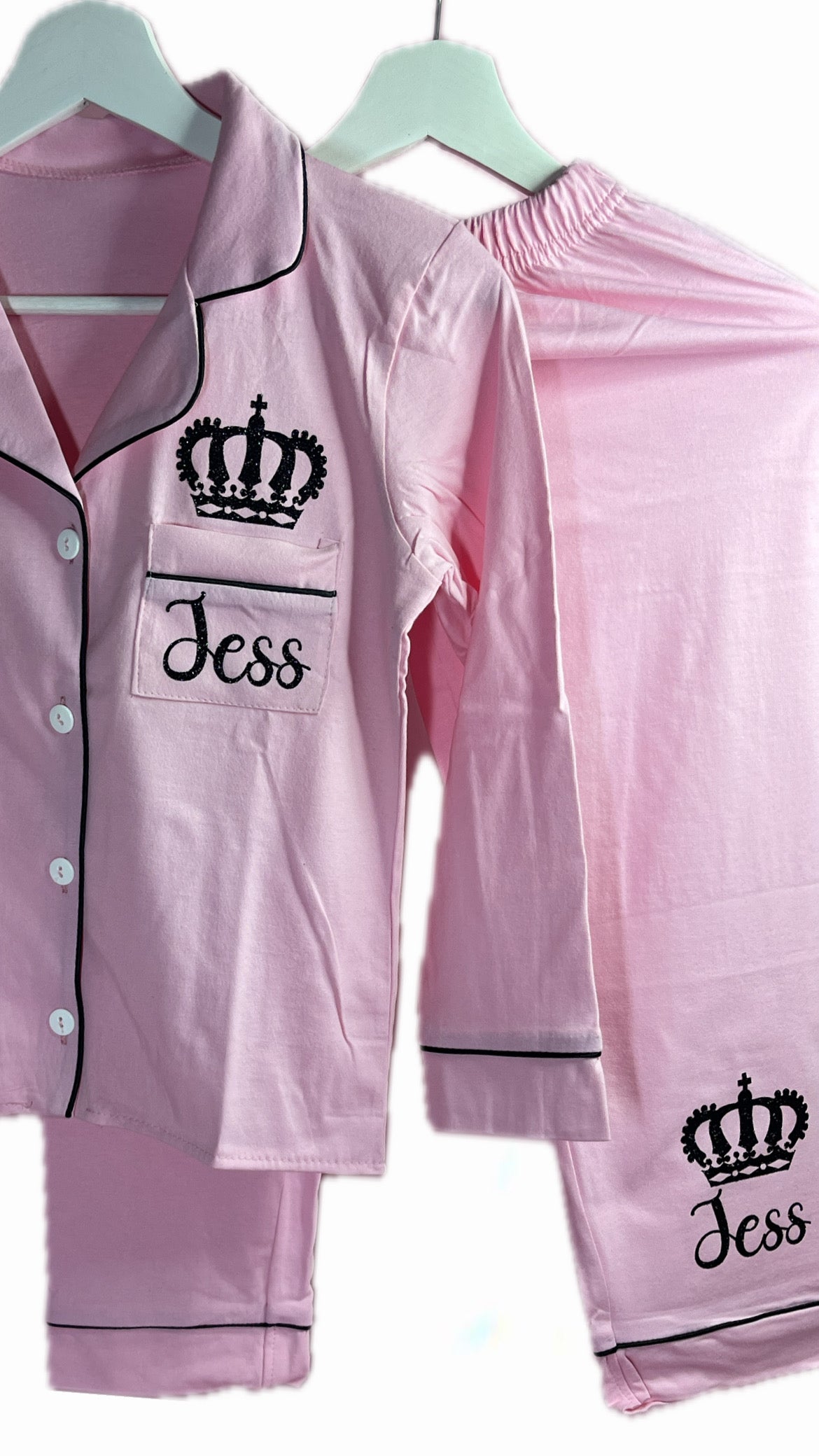 Full Length Cotton Pjs | Kids - Pink