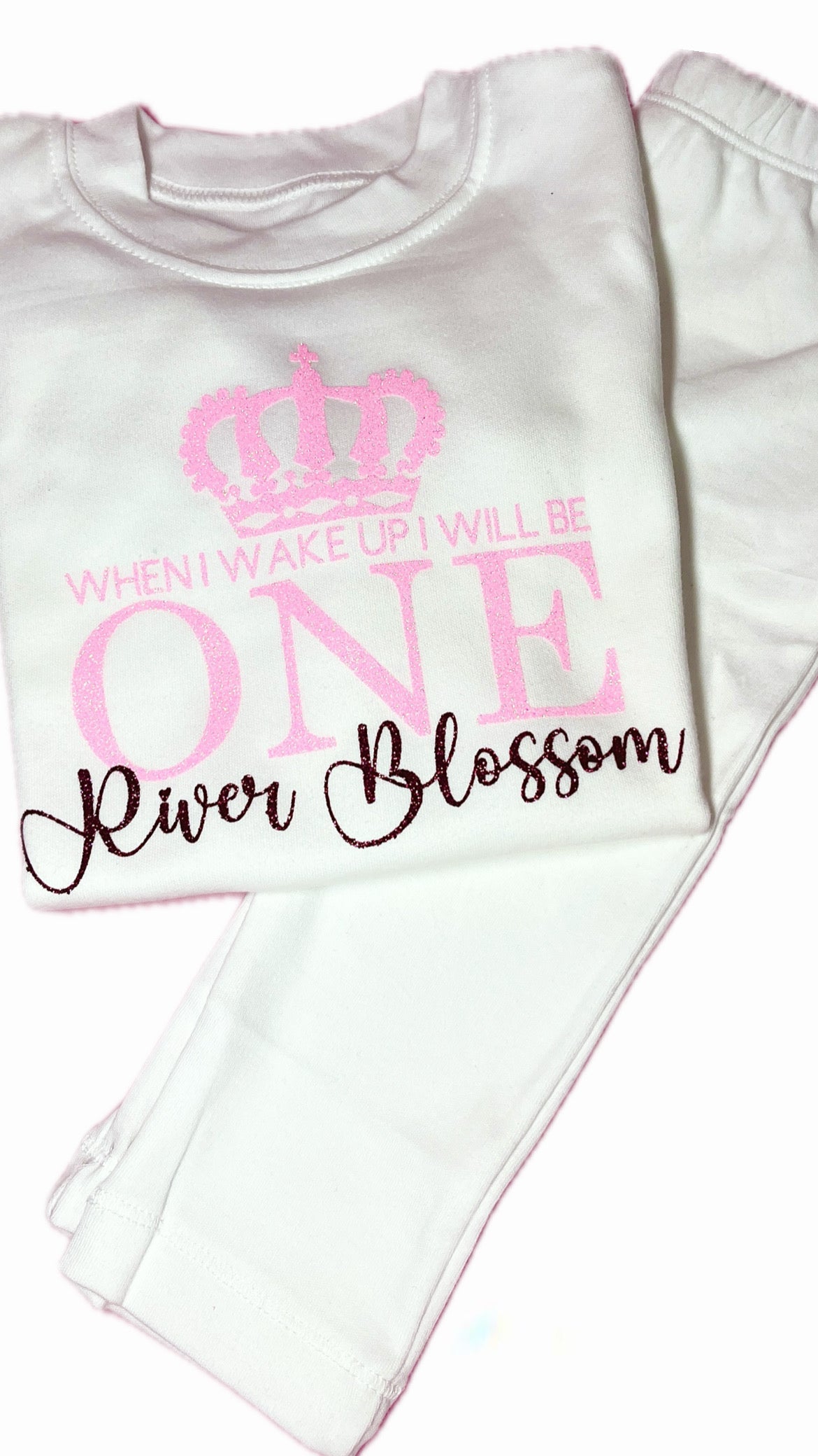 Personalised Ruffle Frill Pyjamas | Kids Sizing