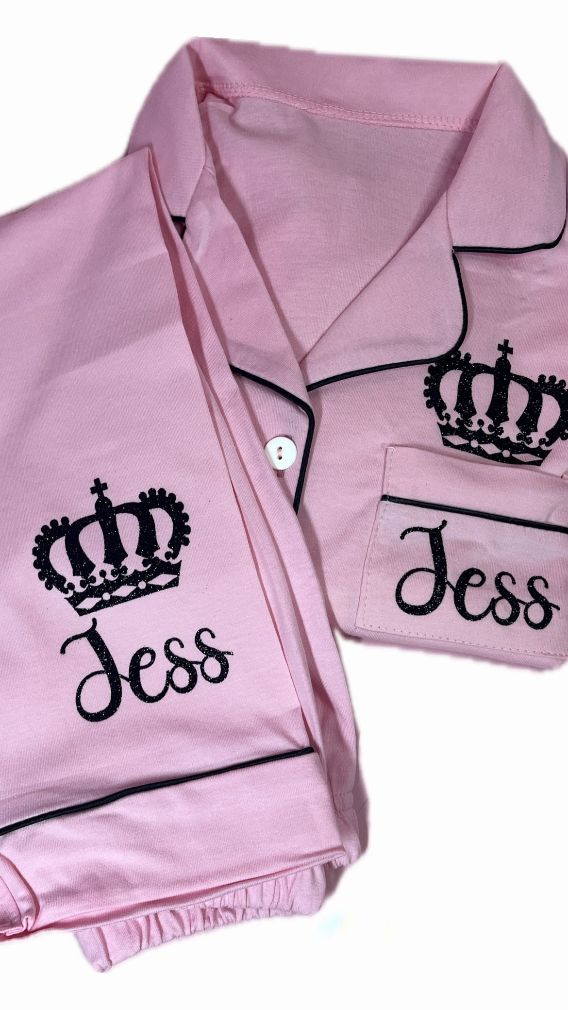 Full Length Cotton Pjs | Kids - Pink