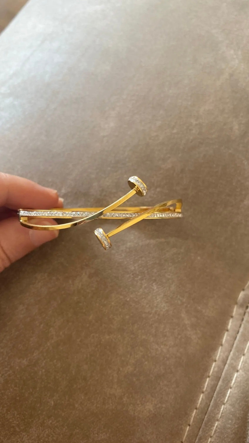 Luxury Rhinestone Cross Bracelet