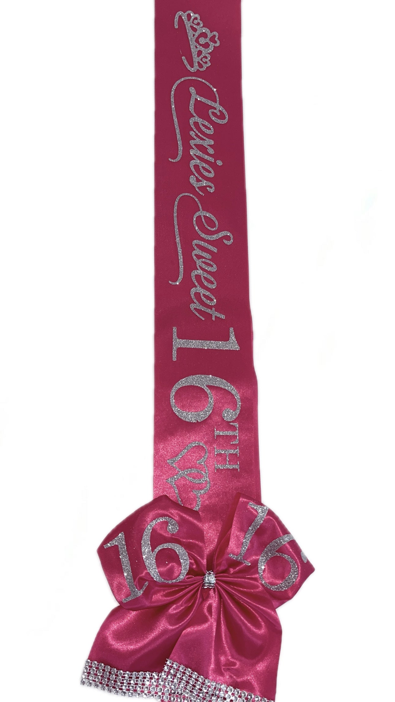 Personalised Satin Bow Sash xo