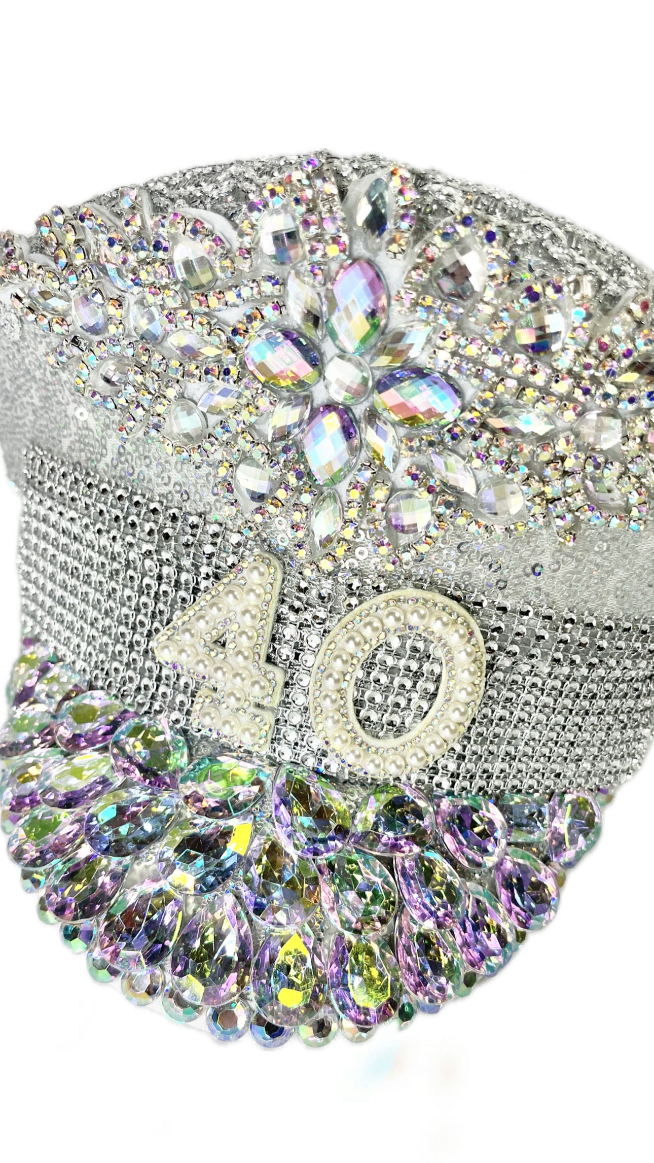 Luxury Rhinestone Birthay Hat