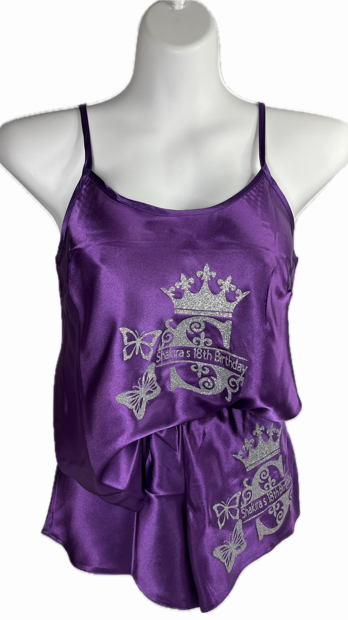 Personalised Cami Set | Purple
