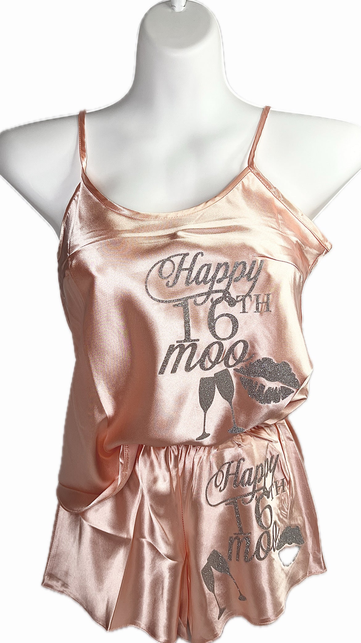 Personalised Cami Set | Nude