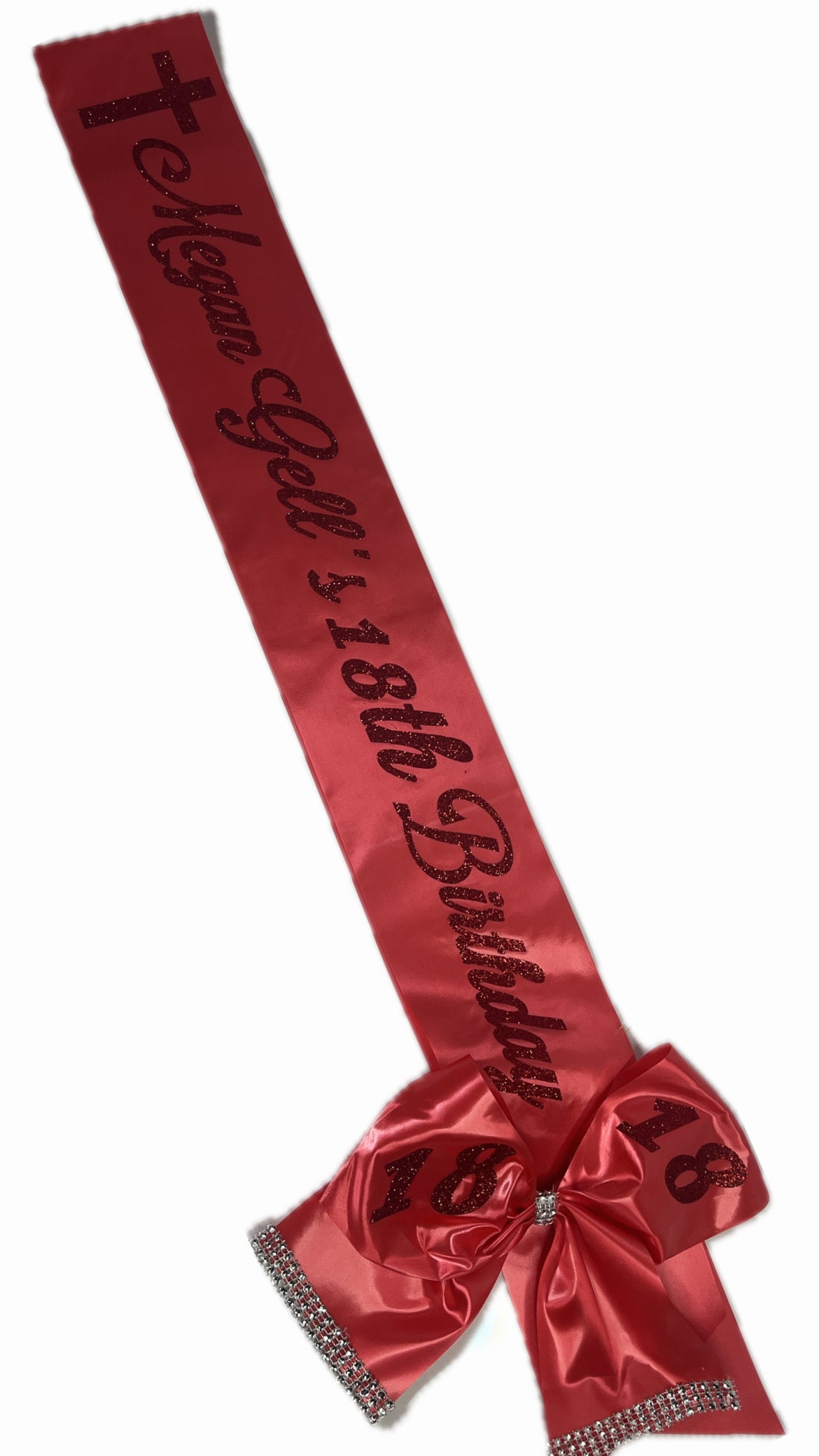 Personalised Satin Bow Sash