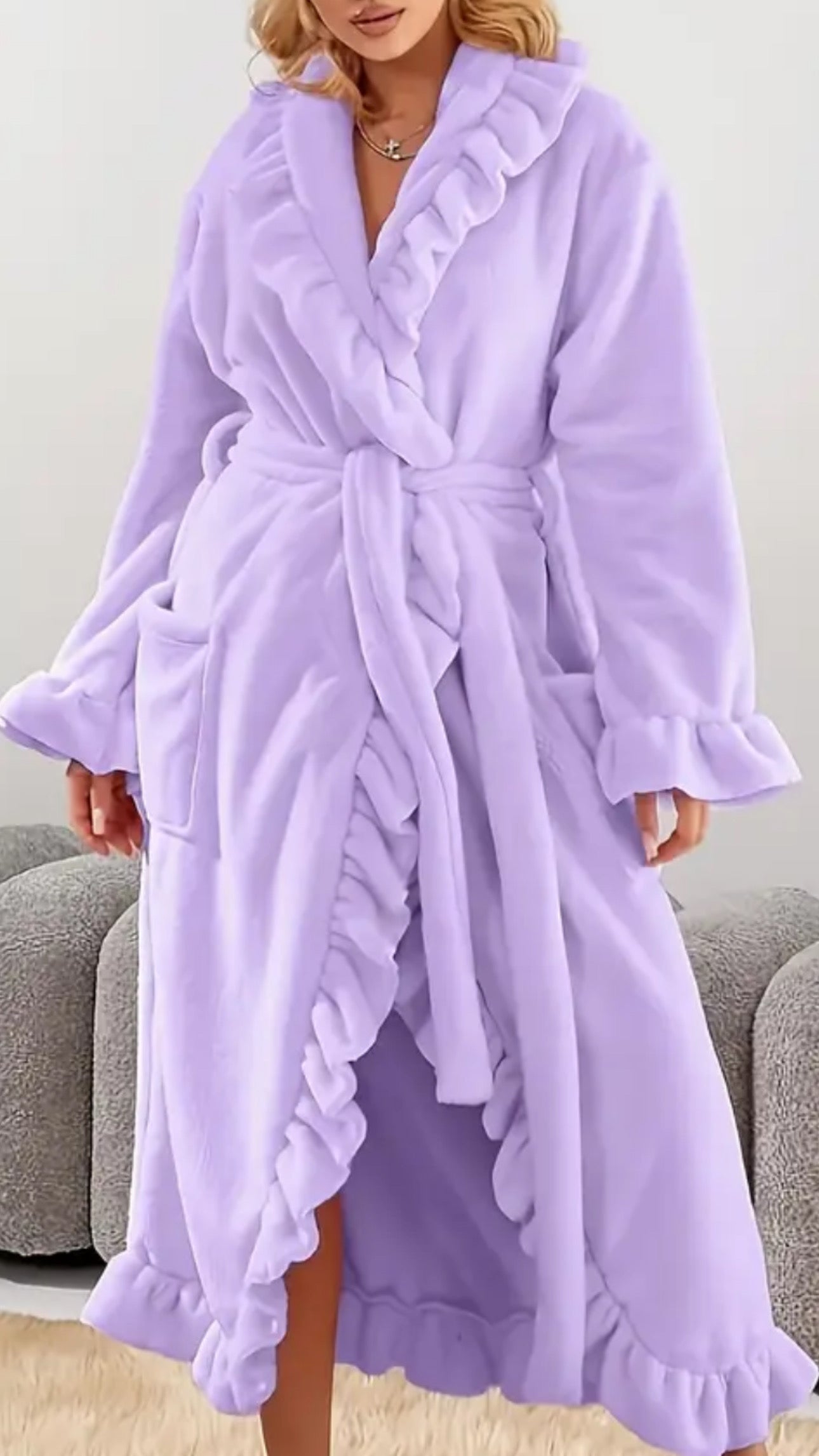 NEW IN | Winter Fleece Ruffle Robe