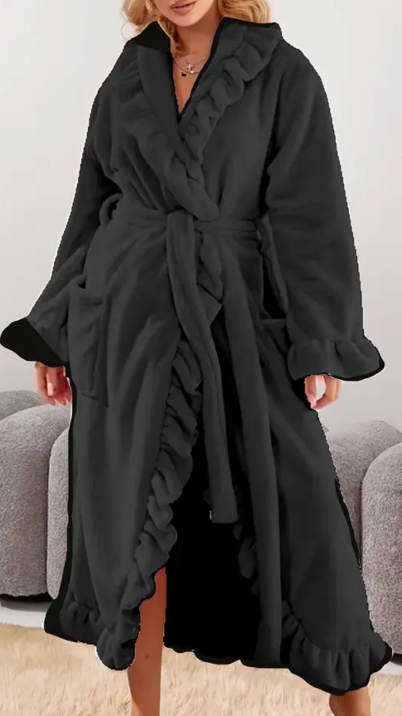 NEW IN | Winter Fleece Ruffle Robe