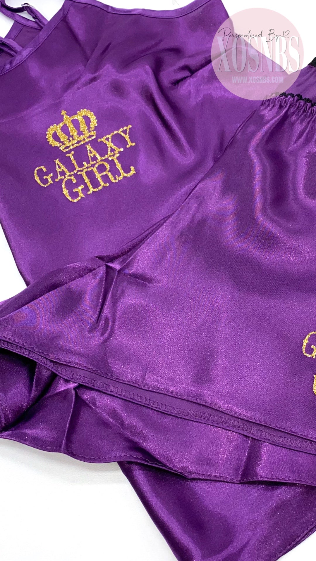 Personalised Cami Set | Purple