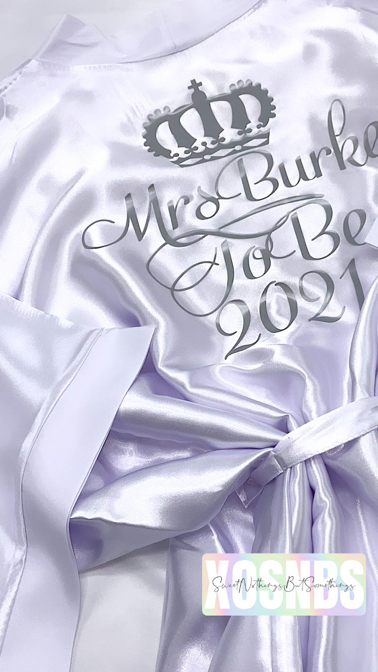 Personalised Robe | White