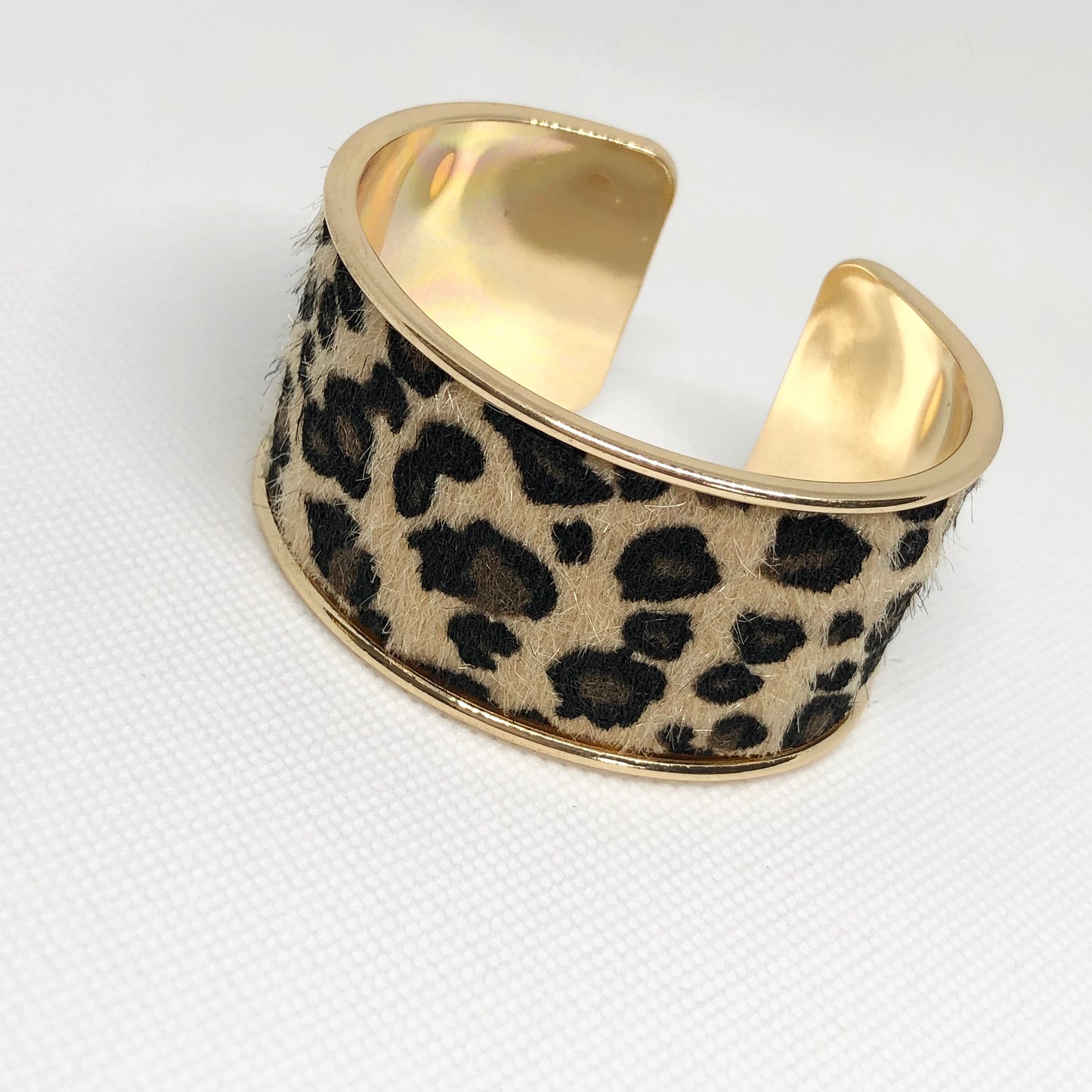 Leopard Print Cuff Bracelet