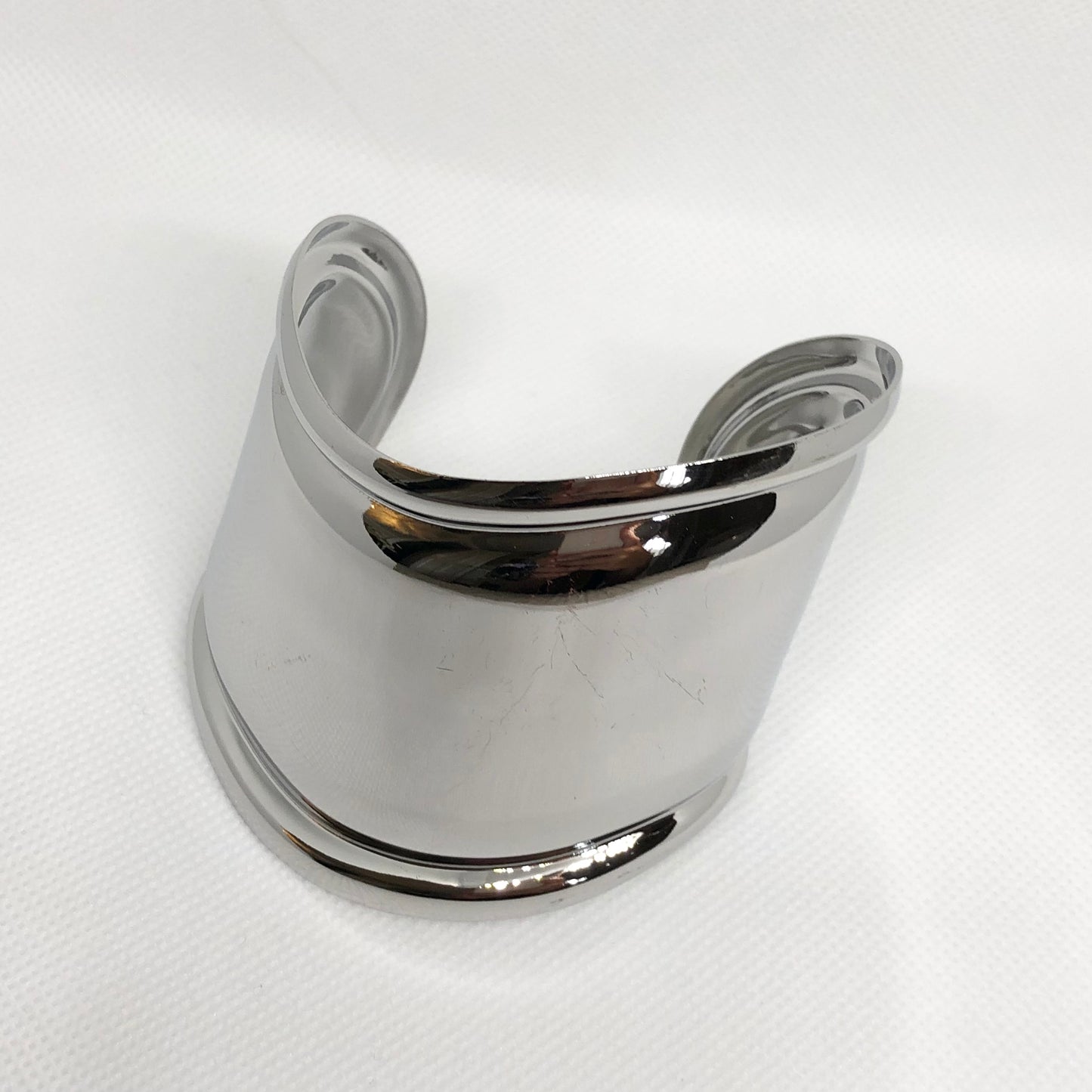 Silver Wide Cuff Bracelet