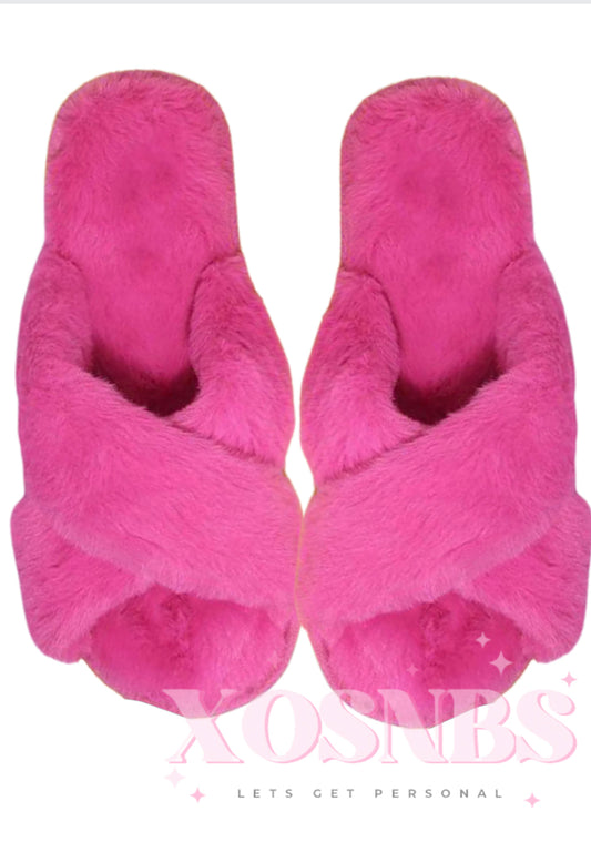 Bubble Gum Pink Slippers