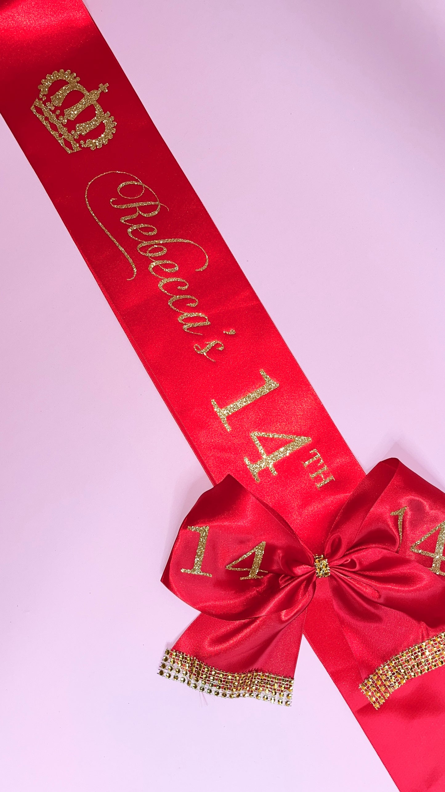 Personalised Satin Bow Sash