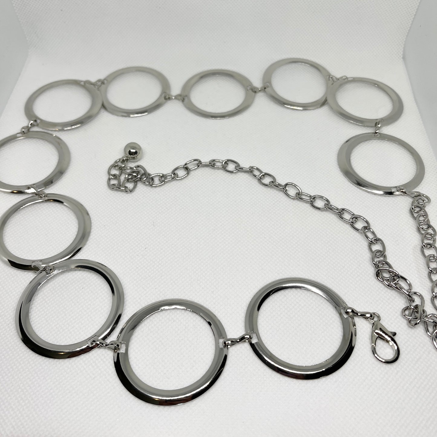 Silver Hollow Circle Belt