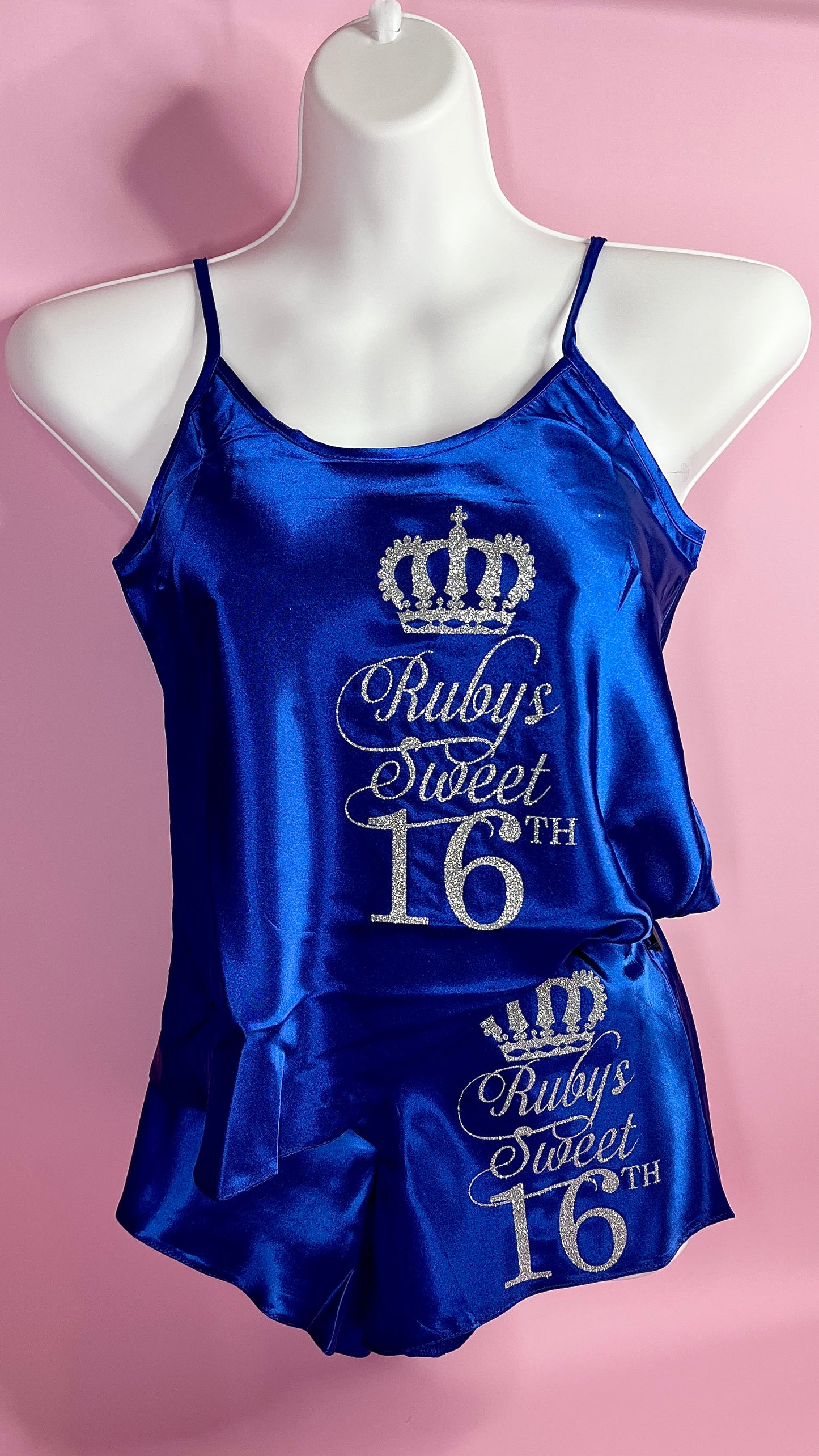 Personalised Cami Set | RoyalBlue