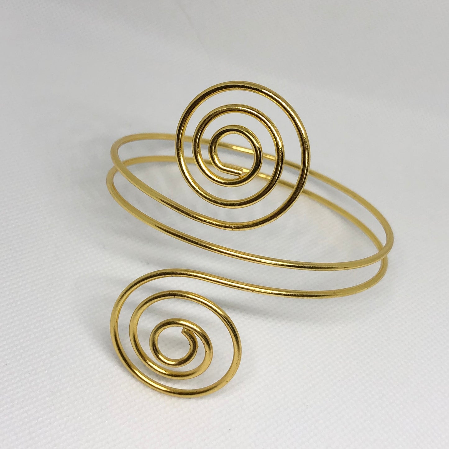 Gold Swirl Arm Cuff