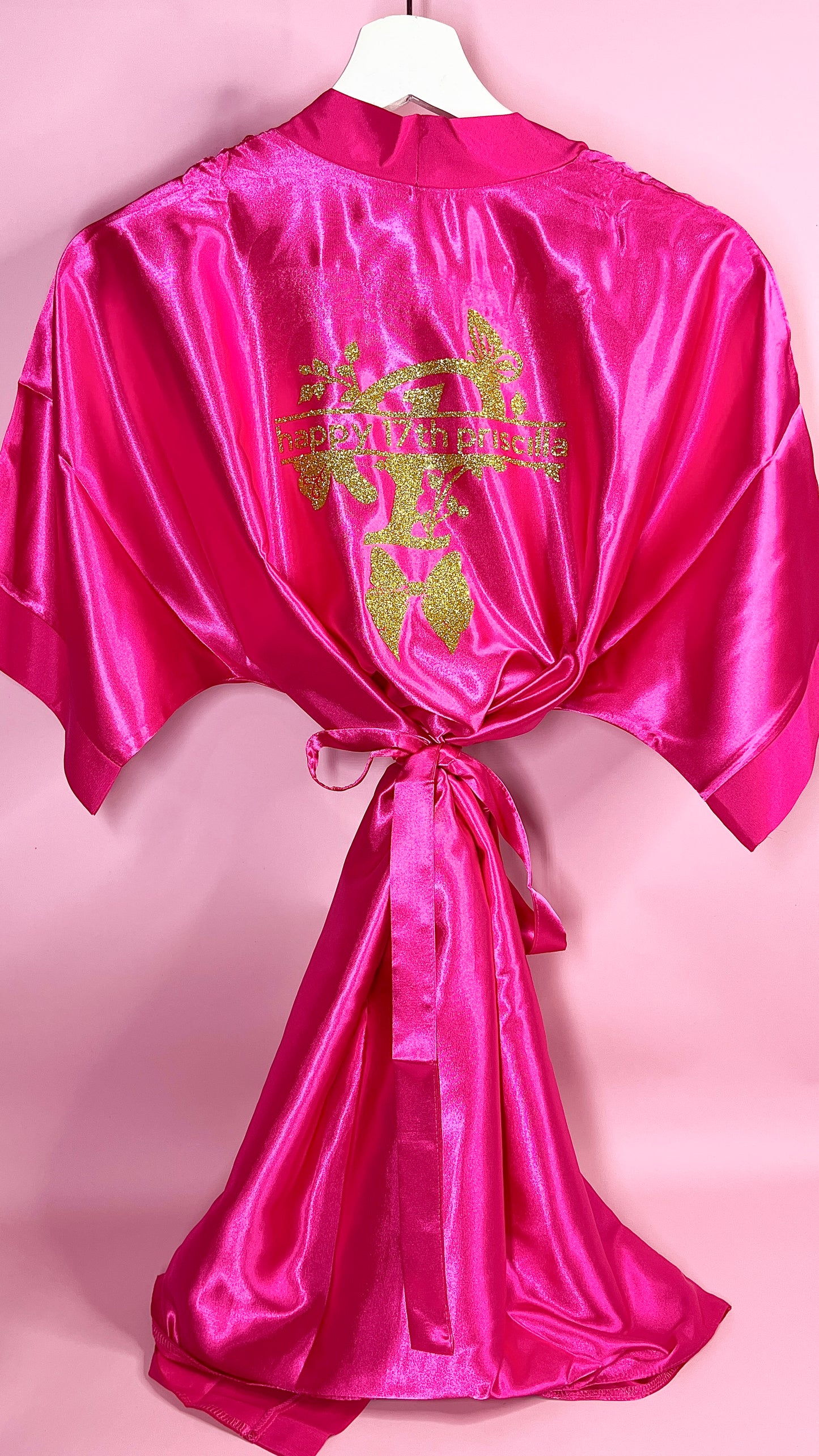 Personalised Robe | Hot Pink