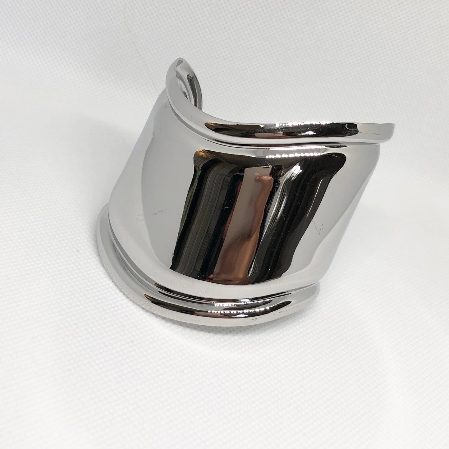 Silver Wide Cuff Bracelet