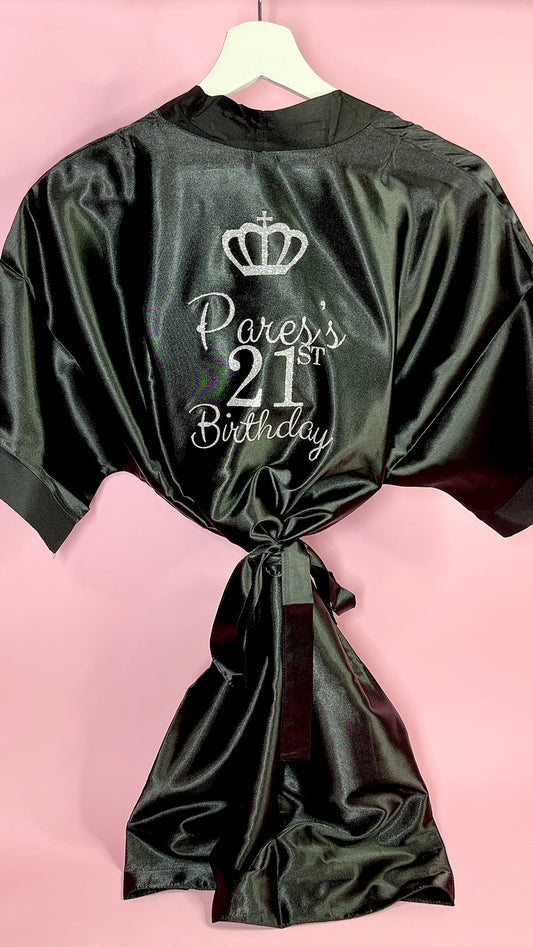 Personalised Robe | Black