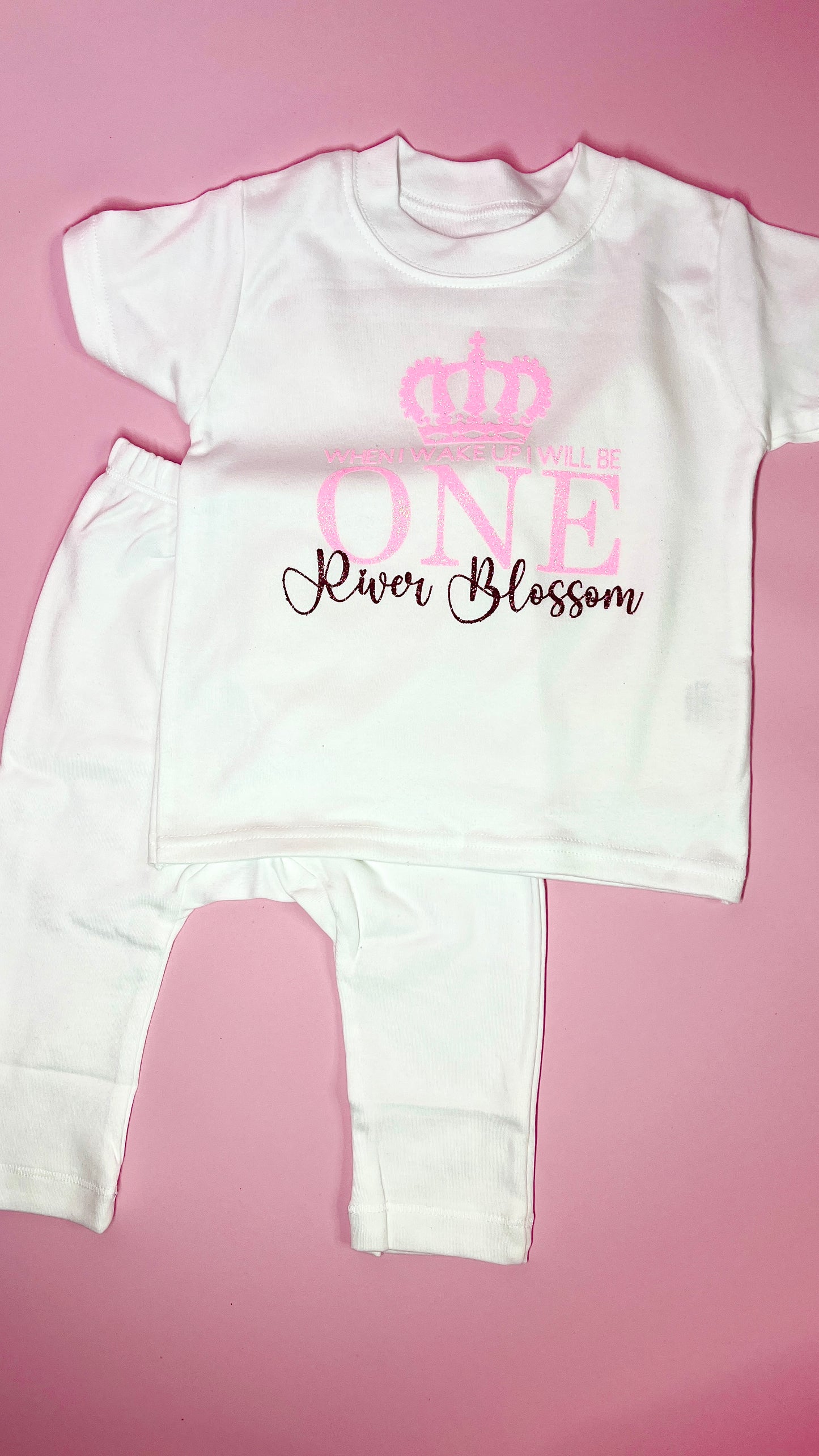 Personalised Ruffle Frill Pyjamas | Kids Sizing