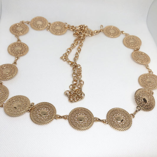 Gold Circle Boho Belt