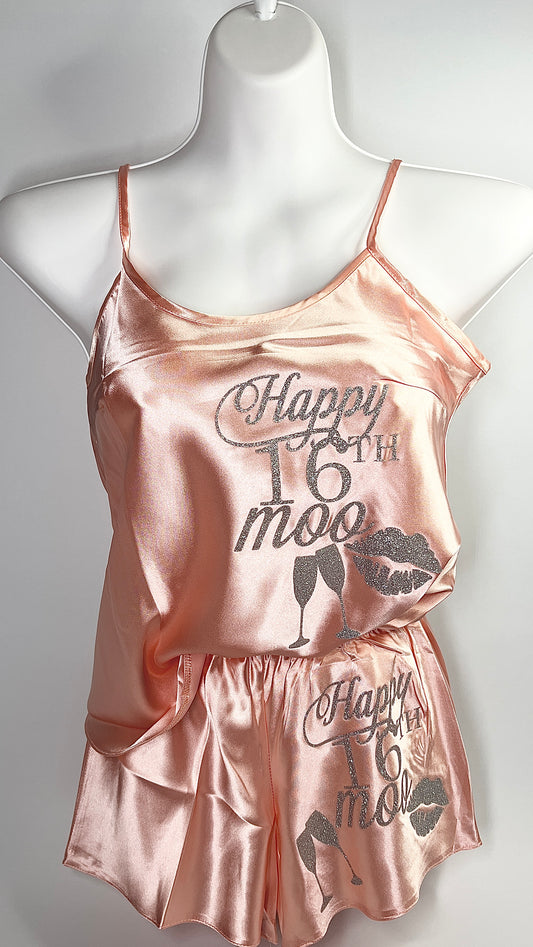 Personalised Cami Set | Nude