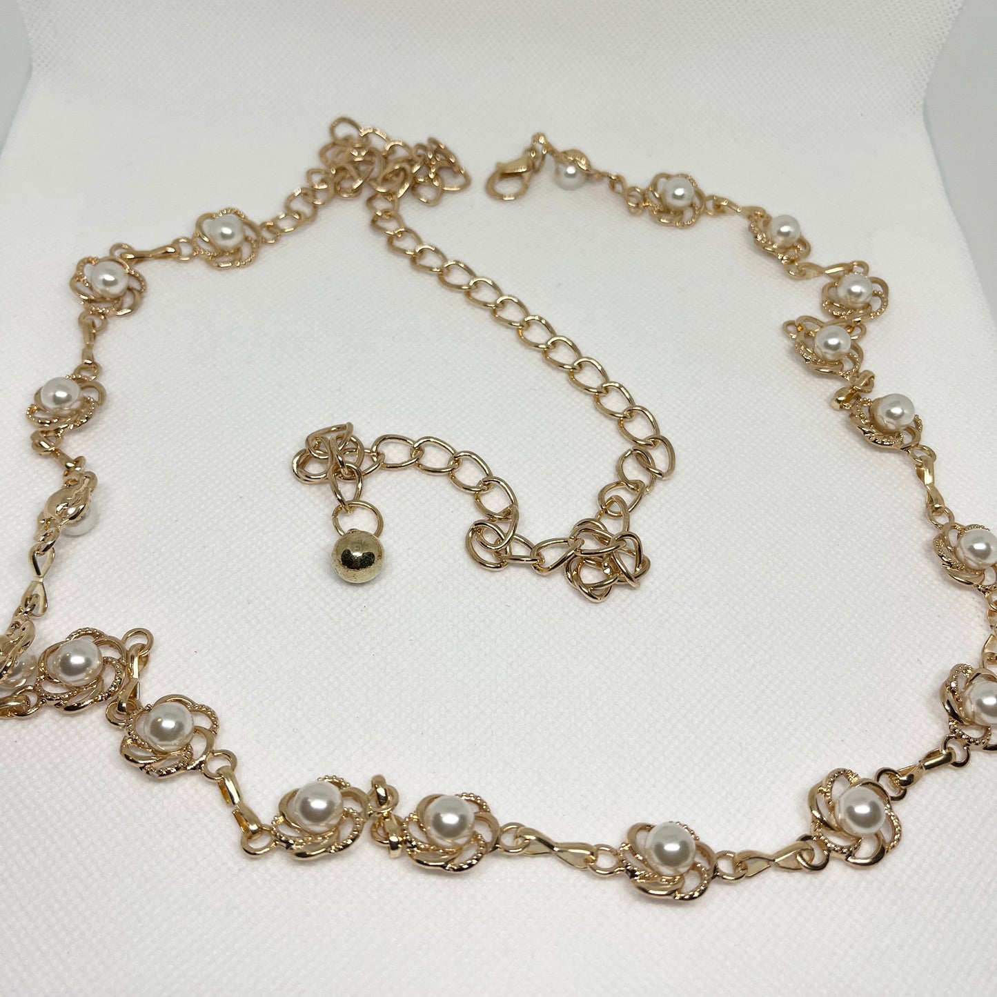 Gold Pearl Waist Chain Belt