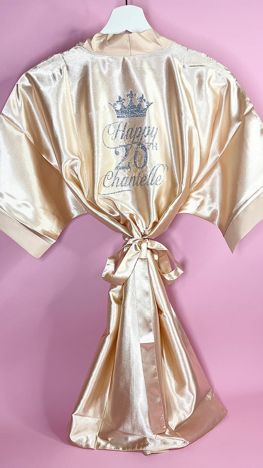 Personalised Robe | Champagne