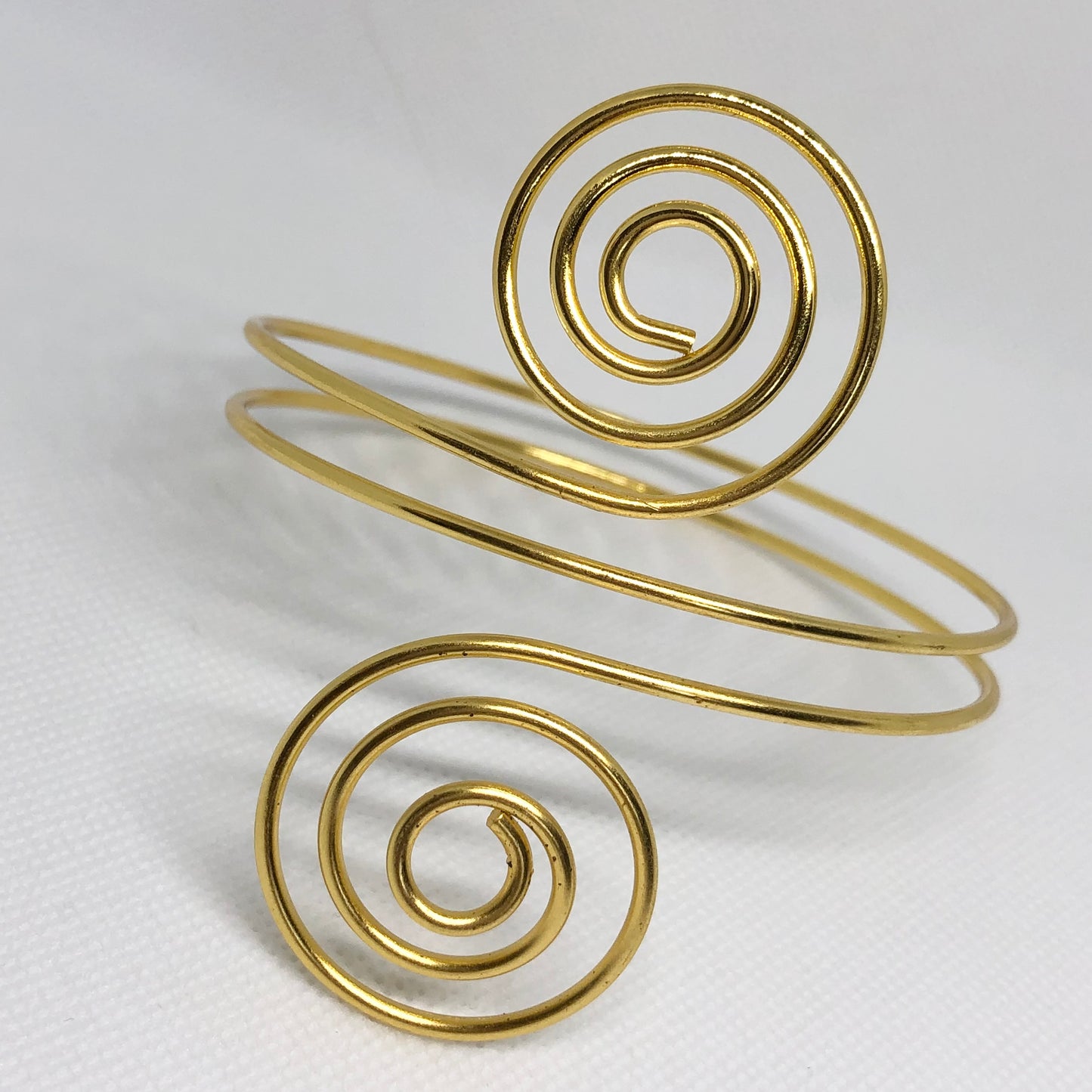 Gold Swirl Arm Cuff