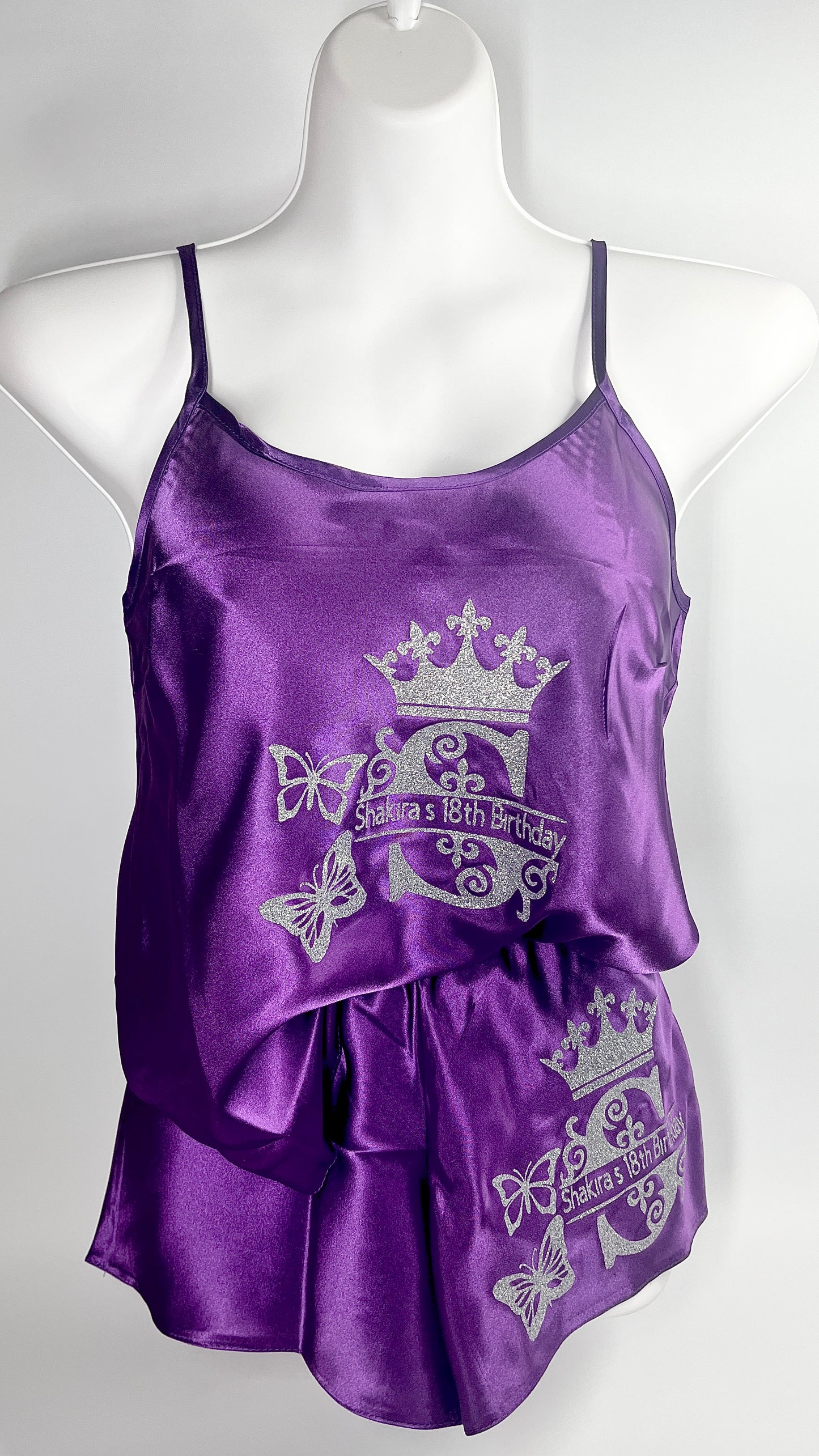 Personalised Cami Set | Purple