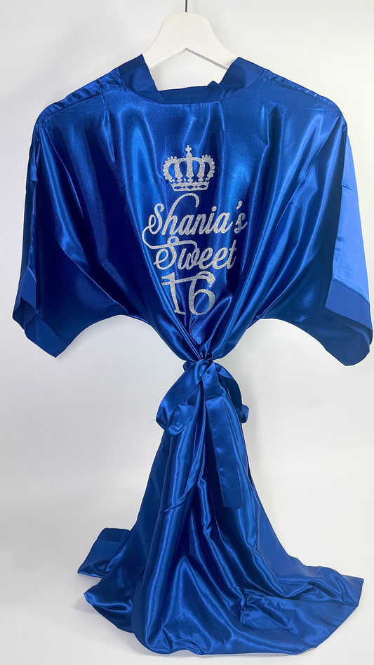 Personalised Robe | Royal Blue