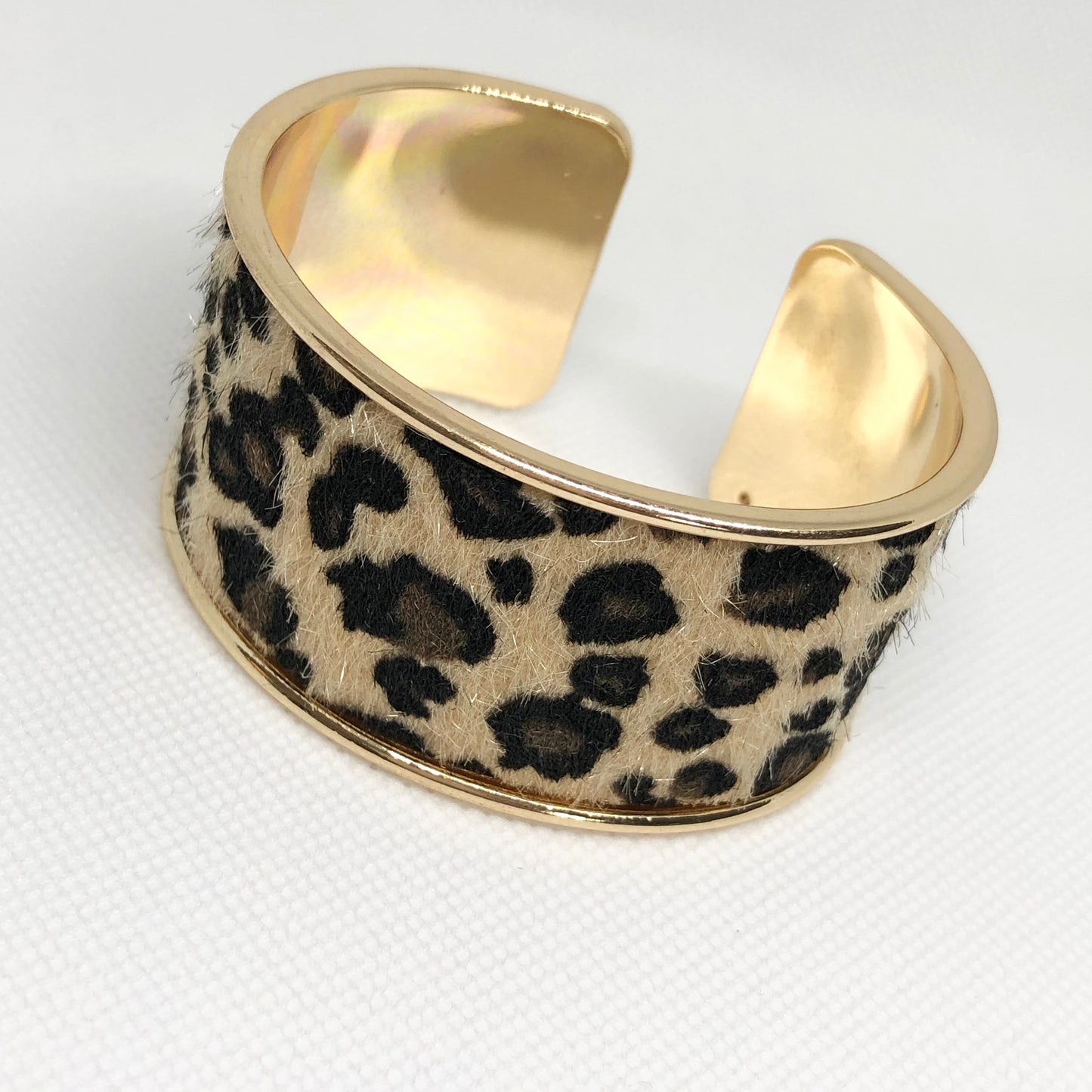 Leopard Print Cuff Bracelet