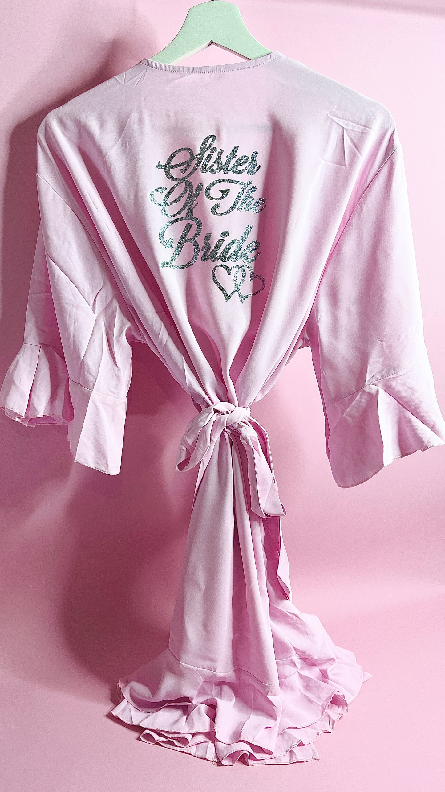 Personalised Ruffle Robe | Baby Pink