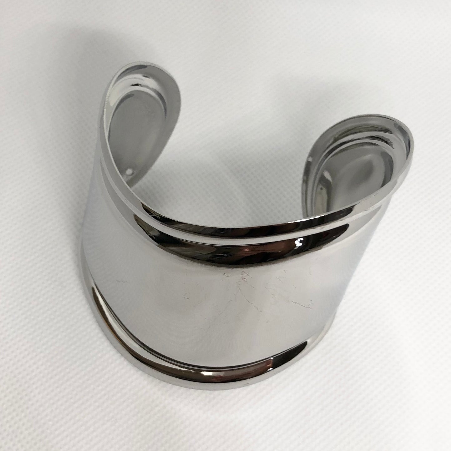 Silver Wide Cuff Bracelet