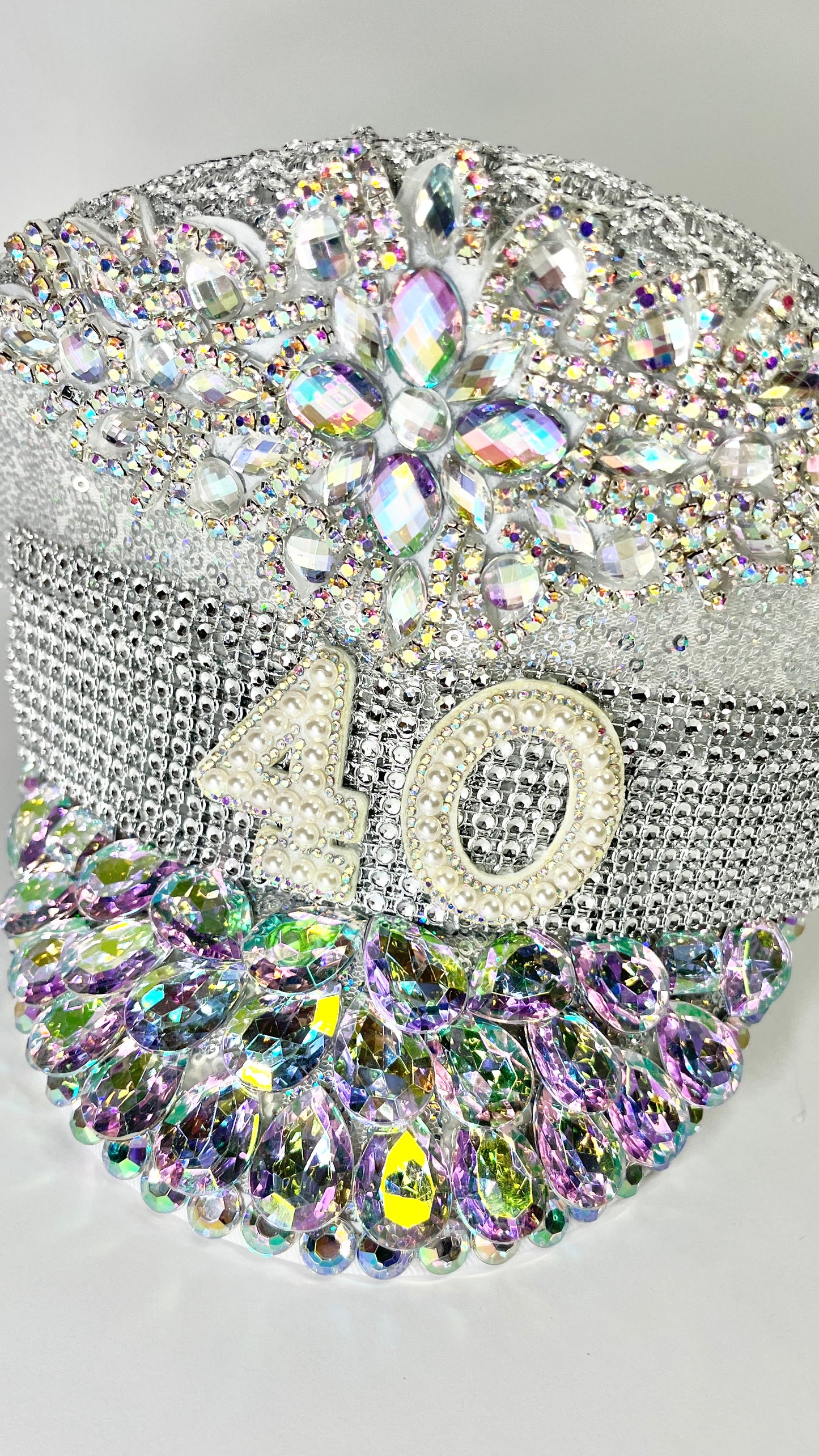 Luxury Rhinestone Birthday Hat