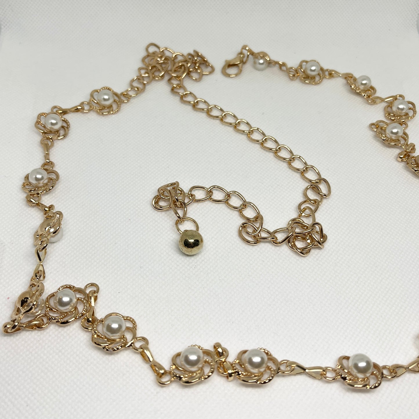 Gold Pearl Waist Chain Belt