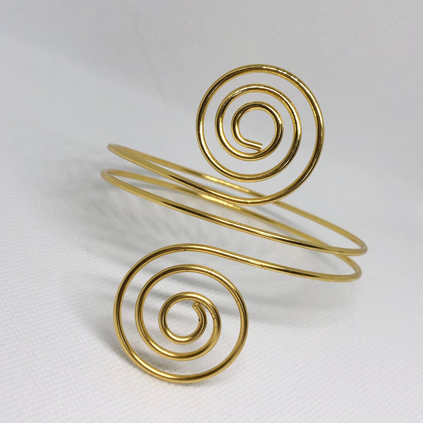 Gold Swirl Arm Cuff