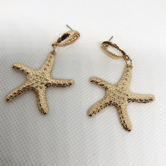 Starfish Gold Earrings