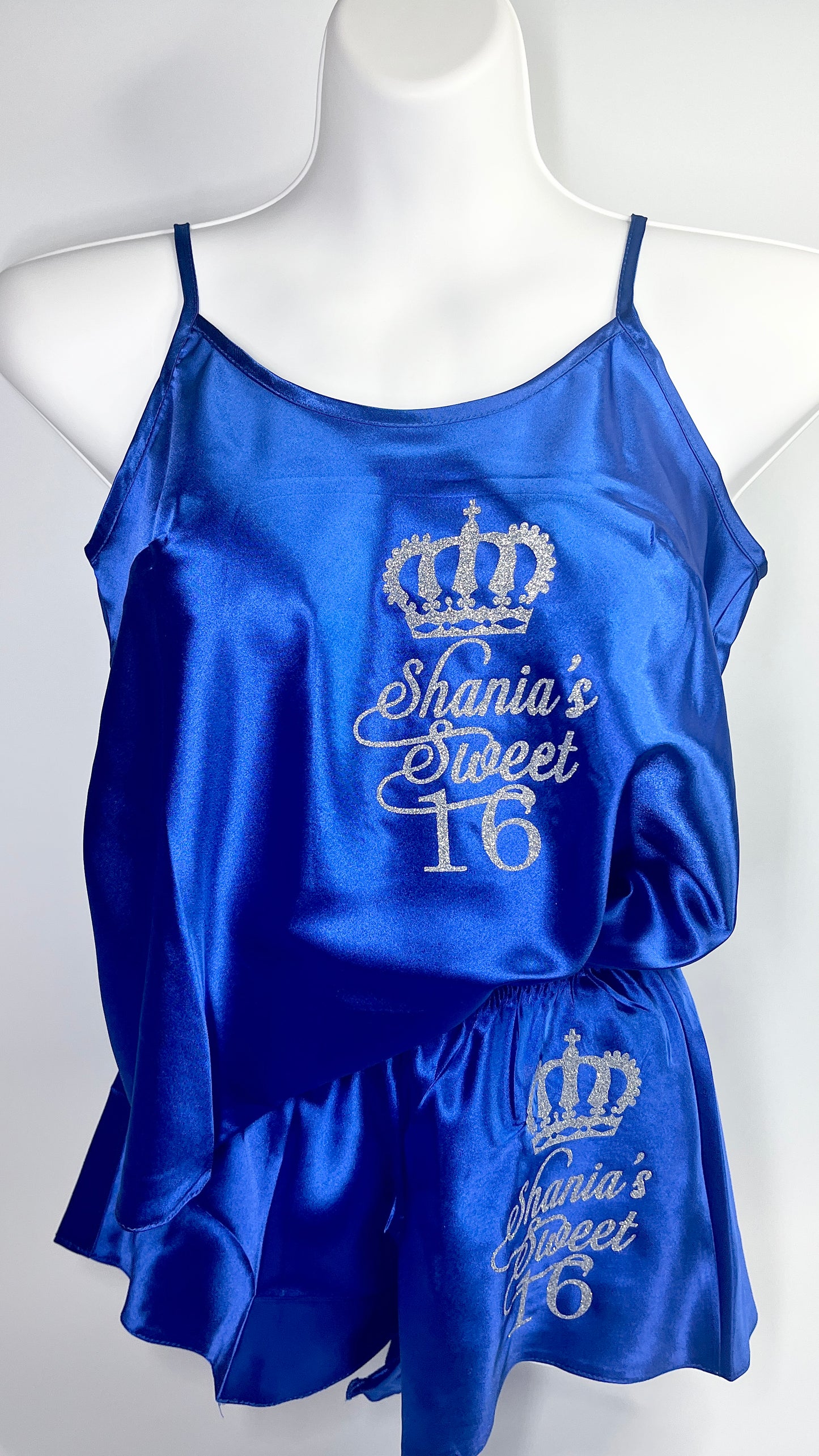 Personalised Cami Set | RoyalBlue