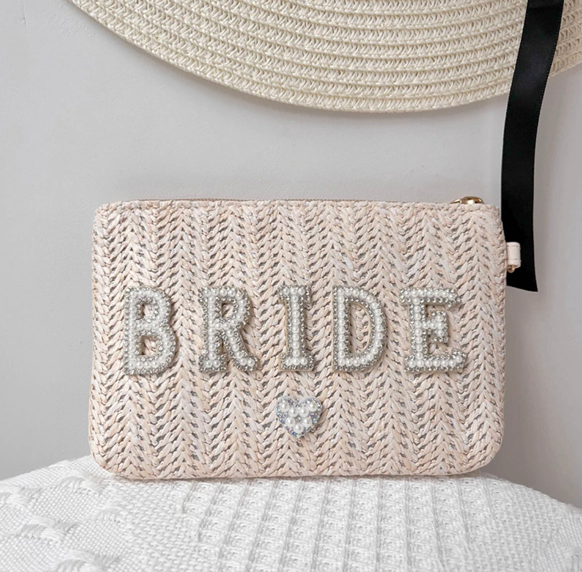 BRIDE - Clutch Straw Bag