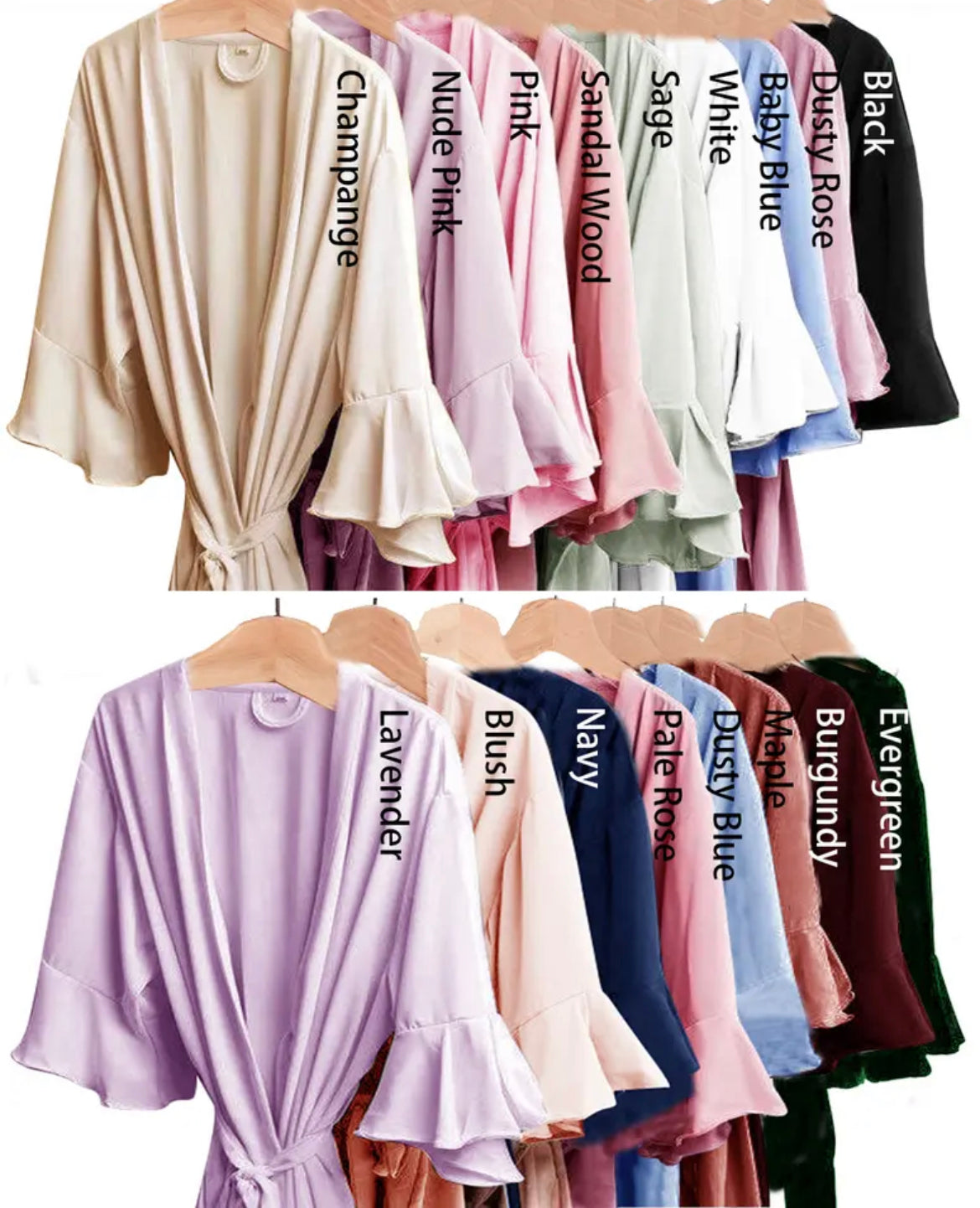 Personalised Ruffle Robe | All colours available