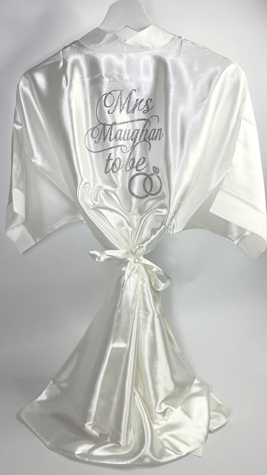 Personalised Robe - White