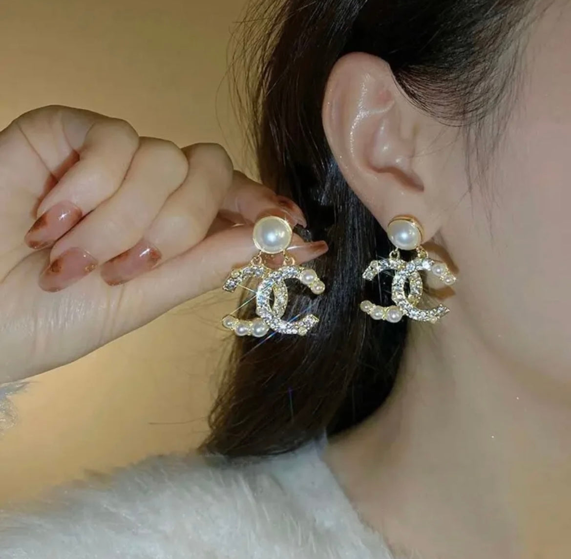 CC earrings