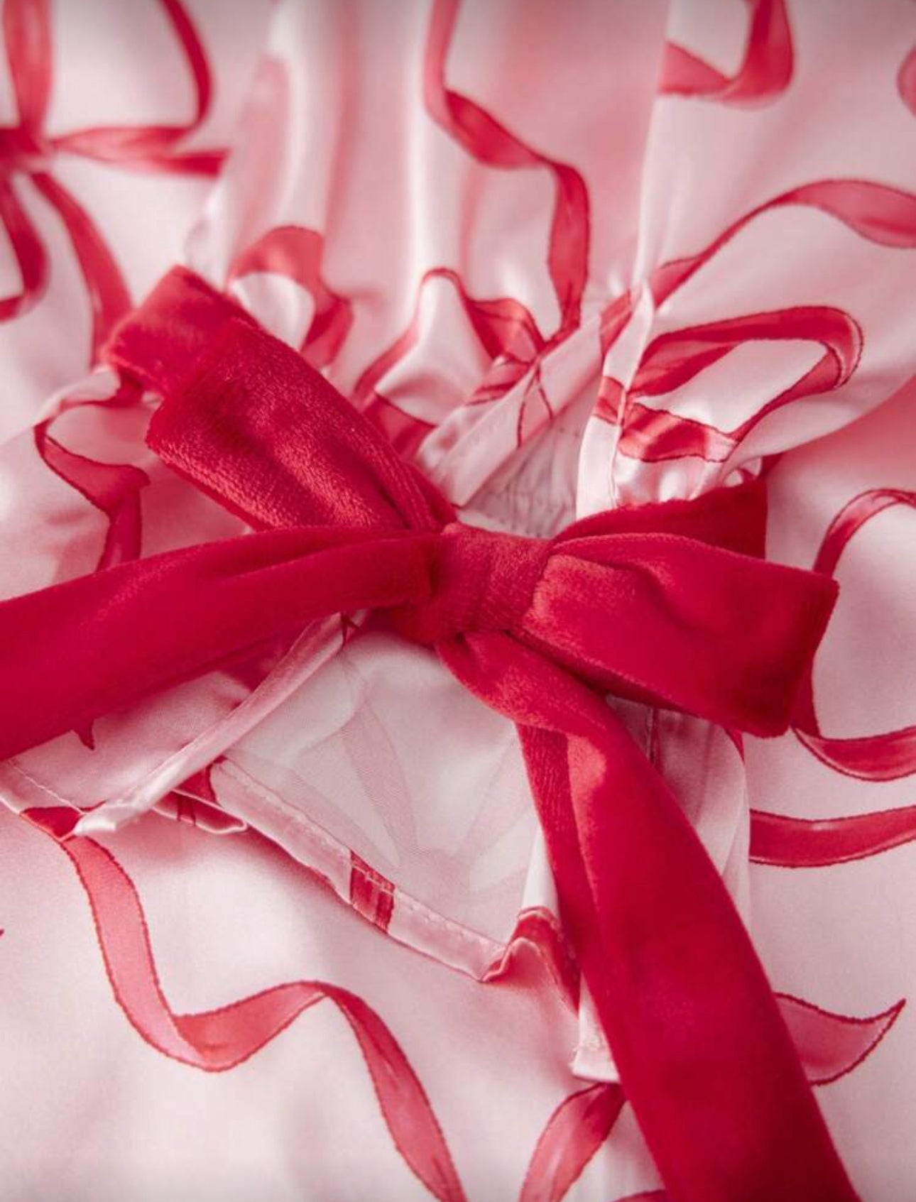 Pink & Red Bow Pjs