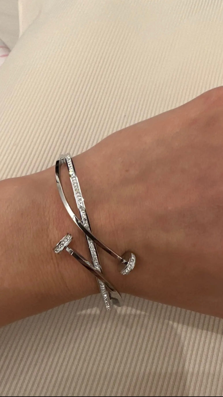 Luxury Rhinestone Cross Bracelet