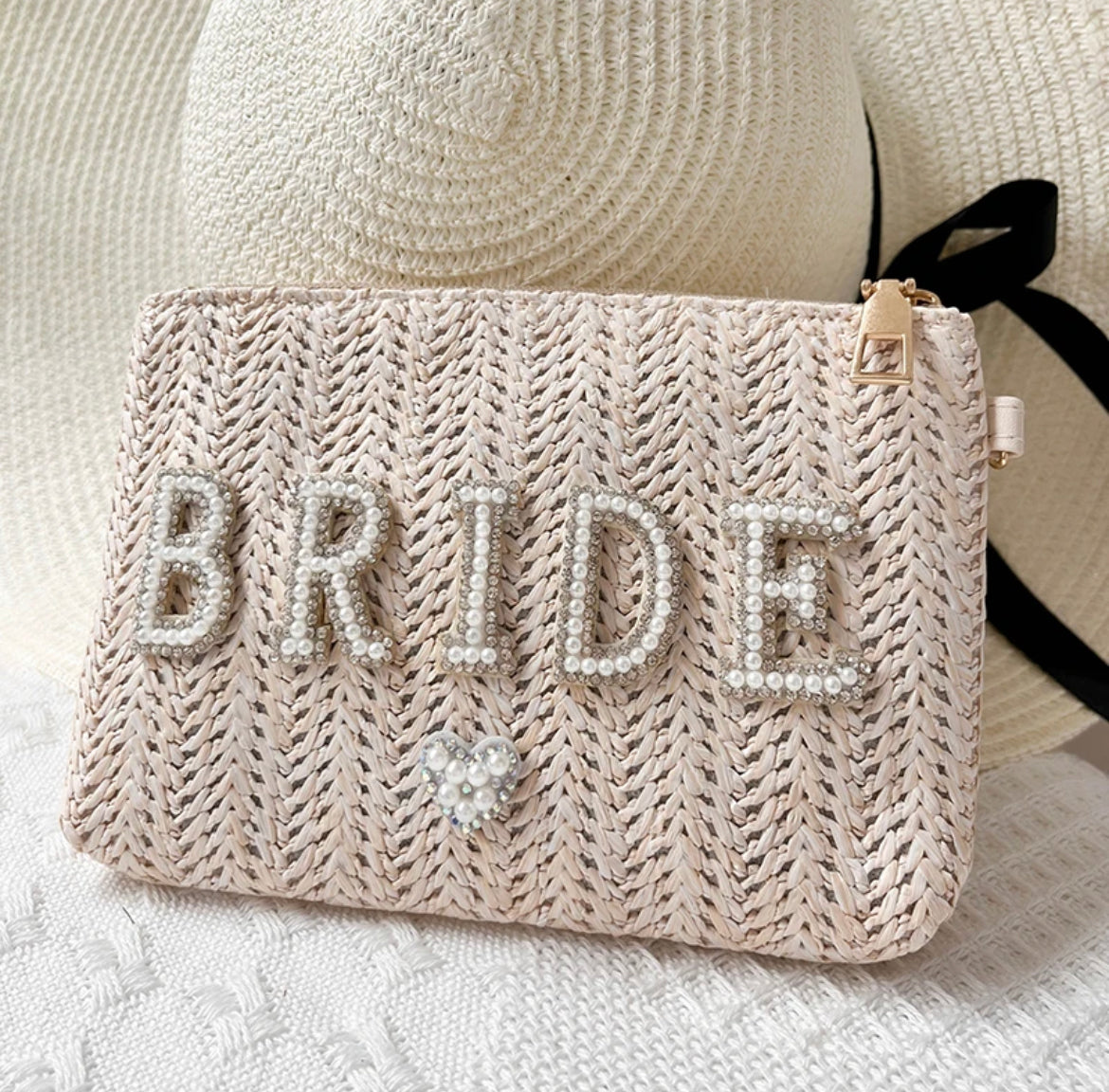 BRIDE - Clutch Straw Bag