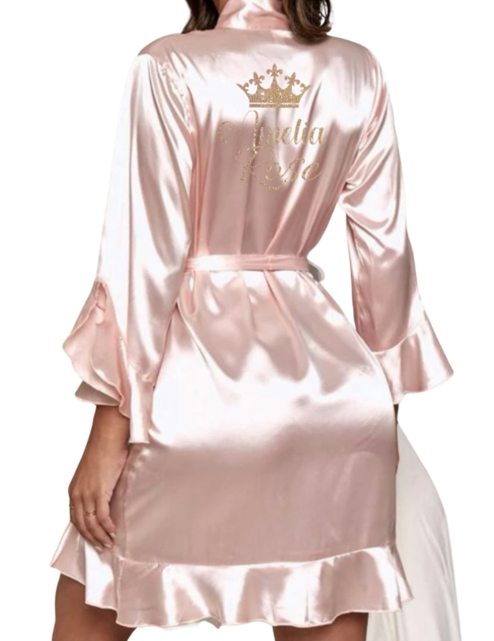 Personalized Ruffle Hem Robe