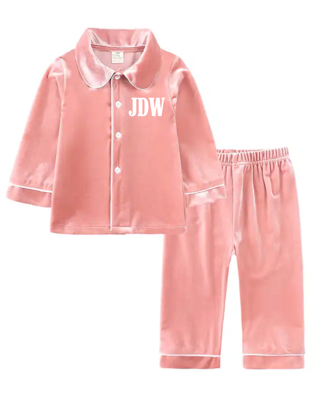 Embroidered Velvet Pjs