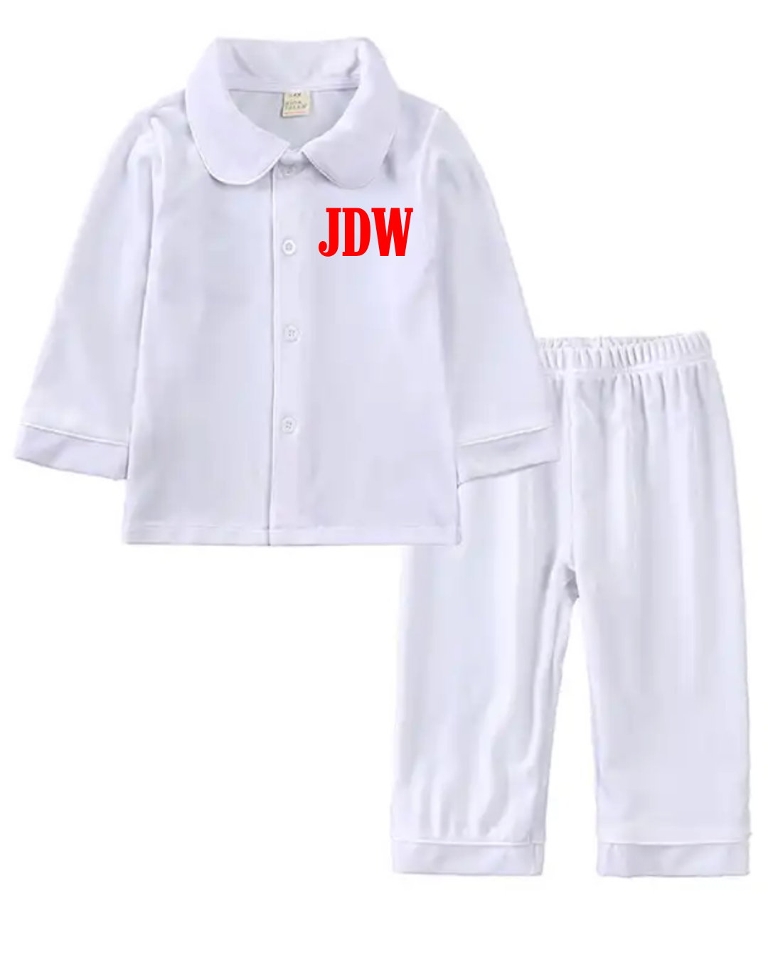 Embroidered Velvet Pjs